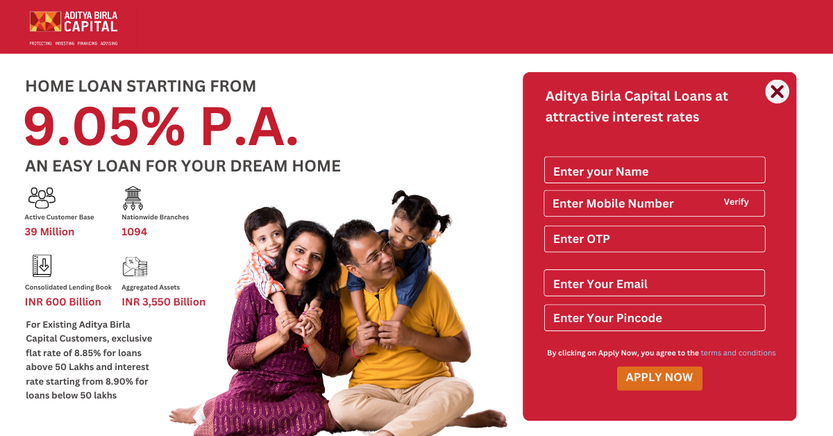 AB Home Loan form popup for website